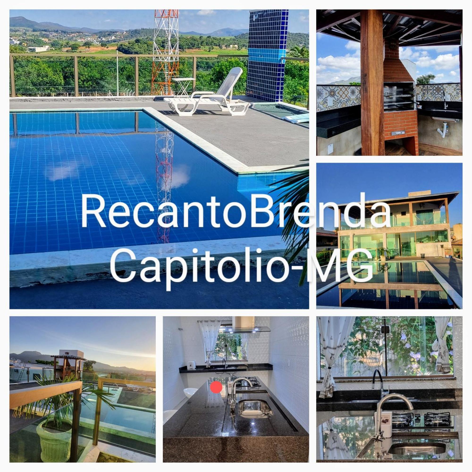 Recanto Brenda - Casa Luxo Capitolio Com Vista Pro Lago, Escarpas E Morrochapeu Exteriér fotografie
